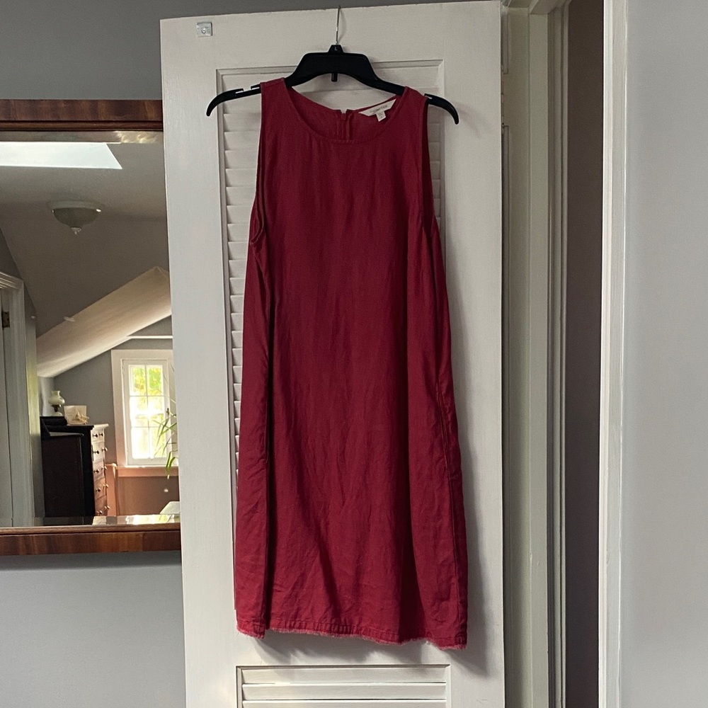 Garnet Hill Rich Red Mini Dress